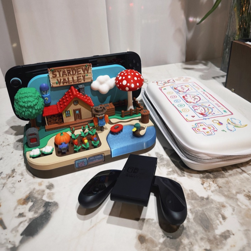 Gaming Console And - Switch Dock Stardew Valley Farm Theme