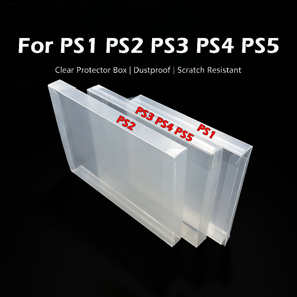 Gaming Console And Pc - 1-10 Stück Transparente PET-Spieleschutzbox für PS1