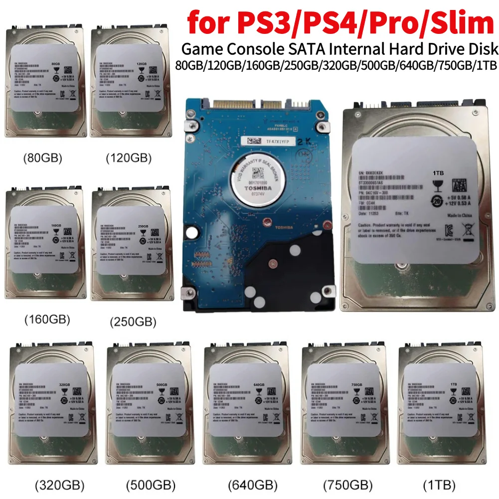 Gaming Console Ps3 - Hochgeschwindigkeits-300M/s SATA-Schnittstelle Interne Festplatte für Sony