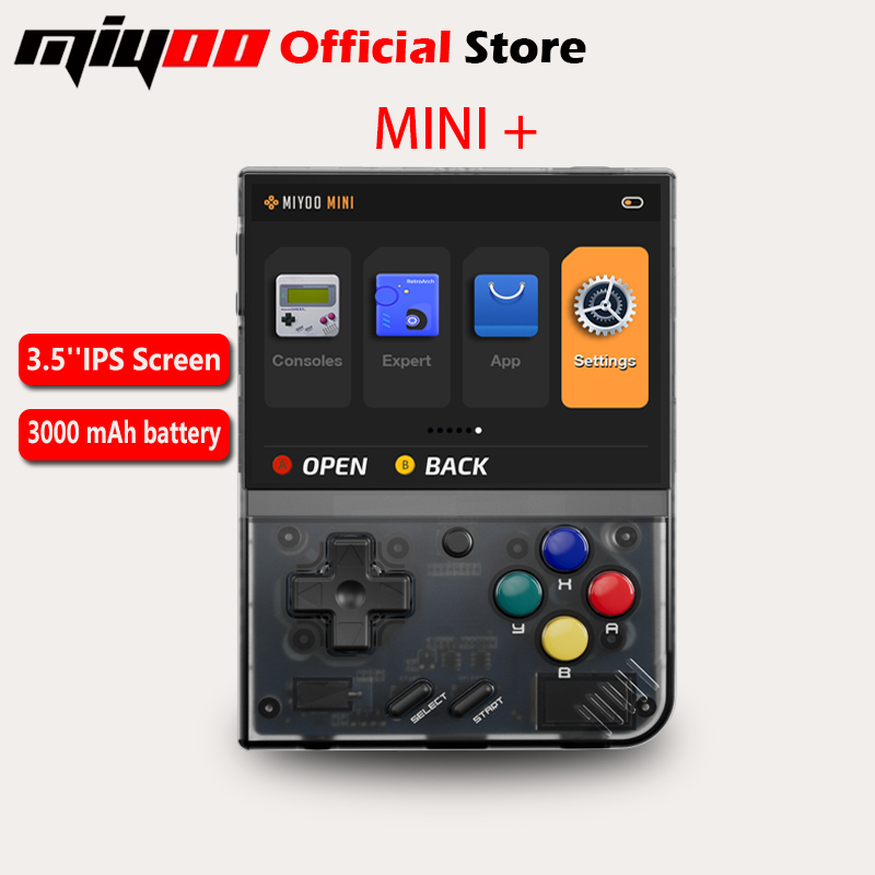 Gaming Console Lenovo - MIYOO Mini Plus Tragbare Retro-Handspielkonsole 3,5-Zoll-IPS-HD-Bildschirm