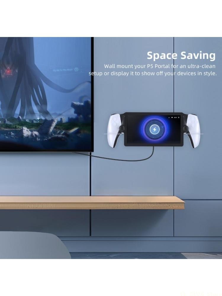 Gaming Console Mobile - E56B Platzsparende Wandhalterung für Spielekonsolen mit