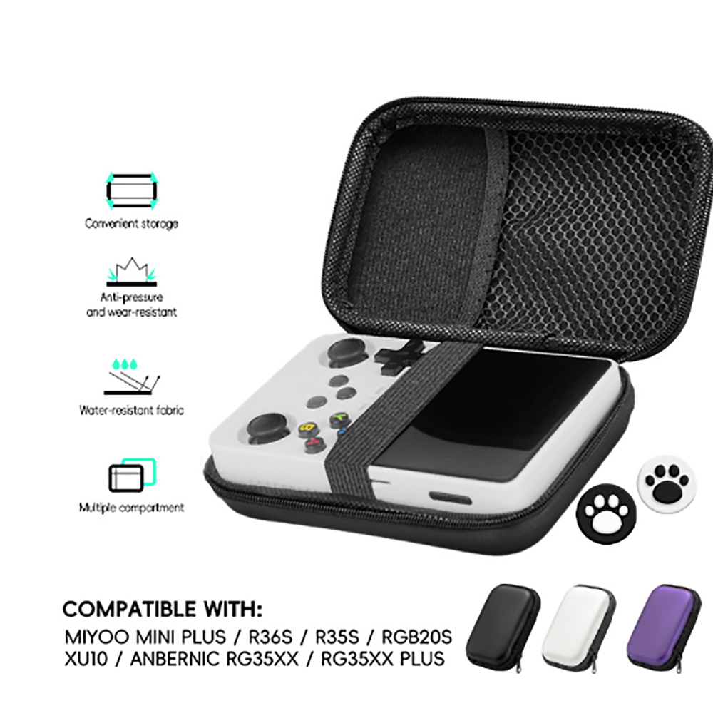 Gaming Console Organizer - Hartschalen-Tragetasche Kompatibel mit Retro-Handheld-Spielkonsole R36S/ R35S/