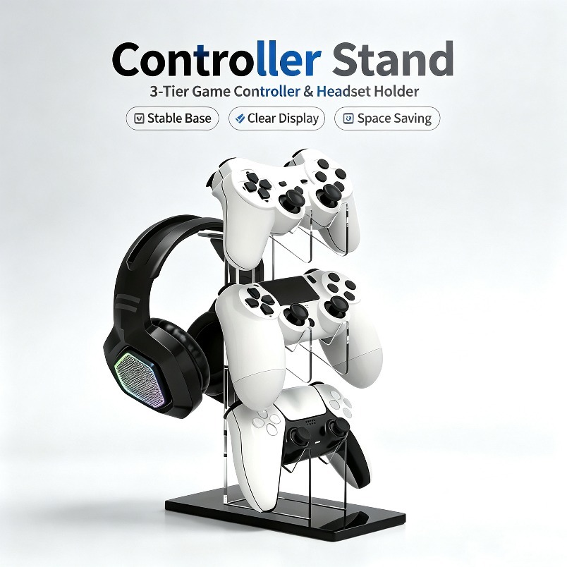 Gamepad-Ständer 3-stufiger Hea – Gaming Console Organizer Bewertung und Preis