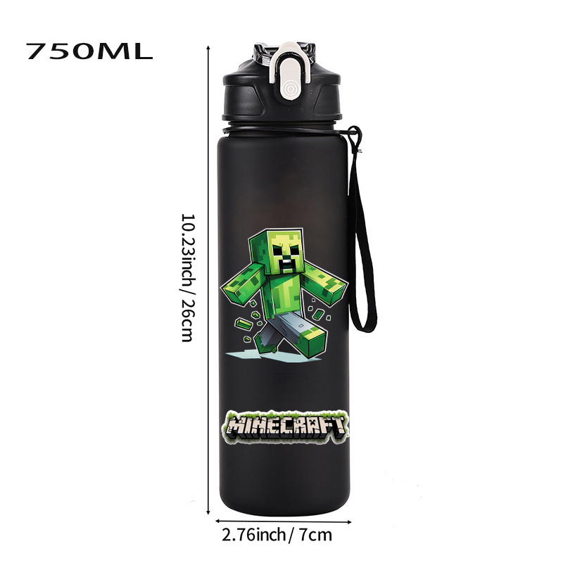 750ML Minecraft Sportwasserfla – Gaming Console Minecraft Bewertung und Preis
